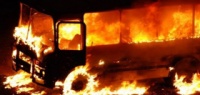 Автобус загорелся в Лукоянове 14 января