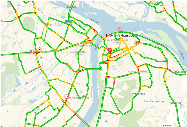 Автомобильные пробки нижний новгород